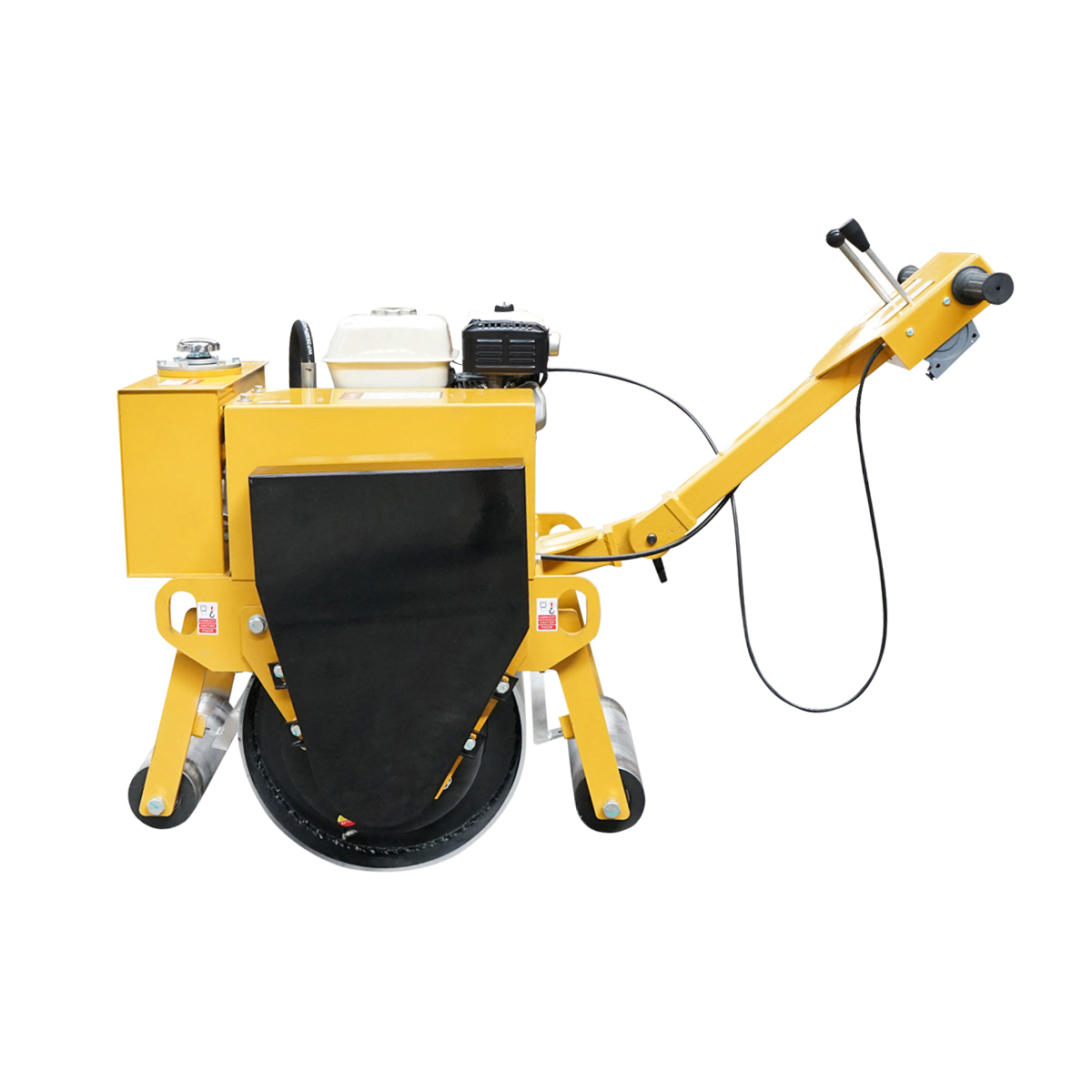 Cilindru compactor 200kg cu tamburi 450mm si motor benzina HONDA GX160 5.5CP, pornire manuala - imagine 4