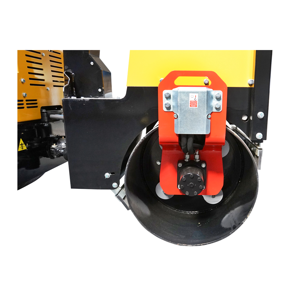 Cilindru compactor 1000kg cu tamburi 1x800mm, 1x740mm si motor diesel 9CP, pornire electrica - imagine 5