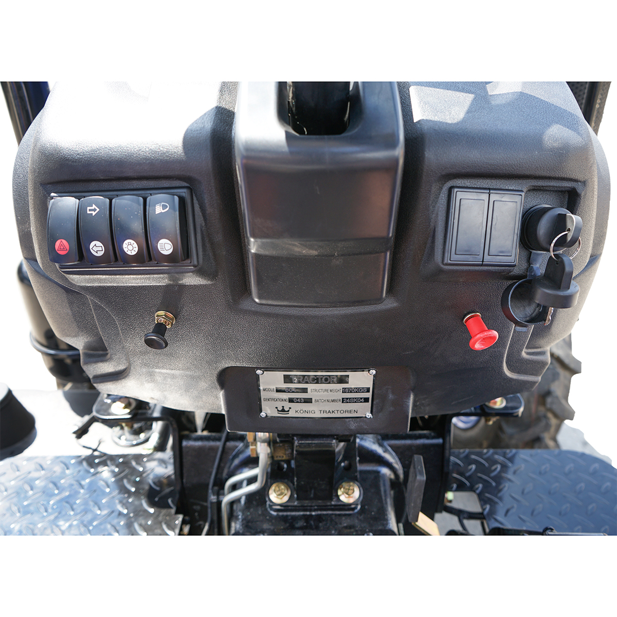 Tractor KONIG 604, 4x4, 60HP cu parasolar, roti 8.3-16/12.4-28	 - imagine 12