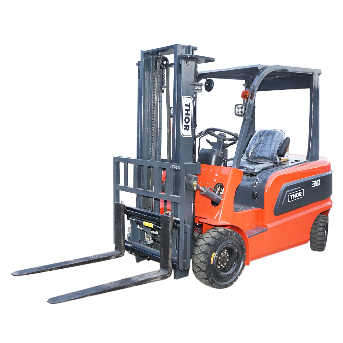 Stivuitor electric 3T duplex 3M,  cu baterie 72V/200Ah cu translatie laterala THOR