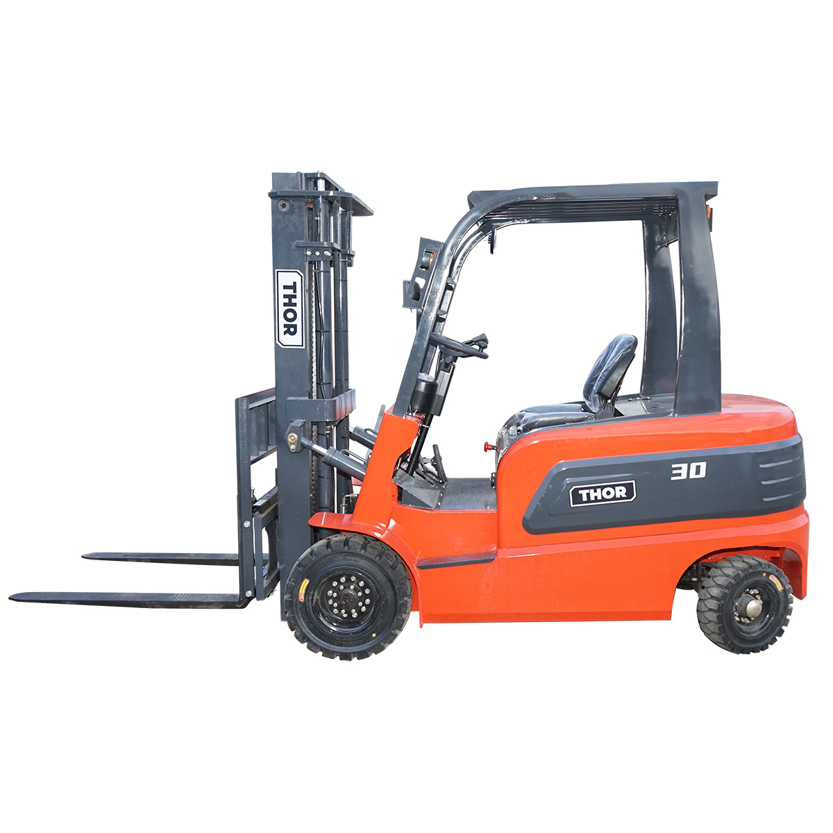 Stivuitor electric 3T duplex 3M,  cu baterie 72V/200Ah cu translatie laterala THOR - imagine 3