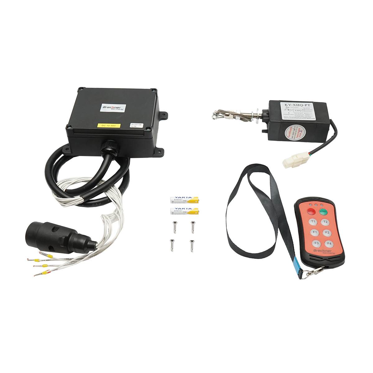 Telecomanda wireless pentru troliu Tractor Forestier cu mecanism de reglarea turatiei motor din telecomanda model A 12V