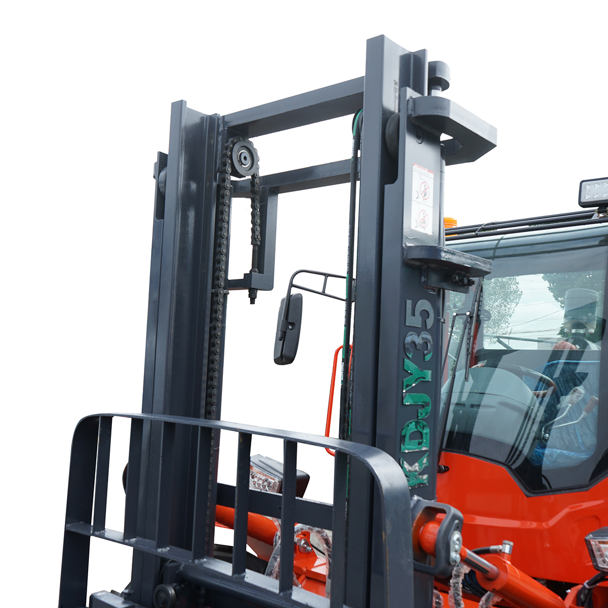 Motostivuitor 3.5T 4x4 OFF ROAD, motor diesel 52CP (38KW), inaltime ridicare 3m, roti 23.5/70-16 THOR - imagine 7