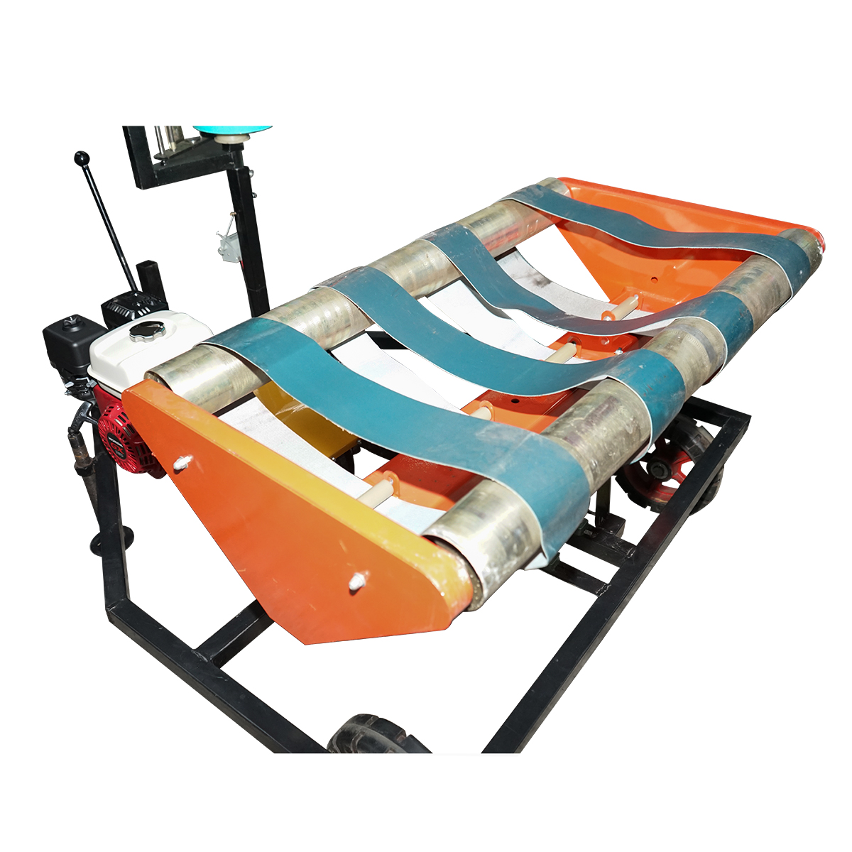 Masina infoliat baloti 500/610x700mm cu motor pe benzina HONDA GX160 4.8CP, pornire sfoara - imagine 5