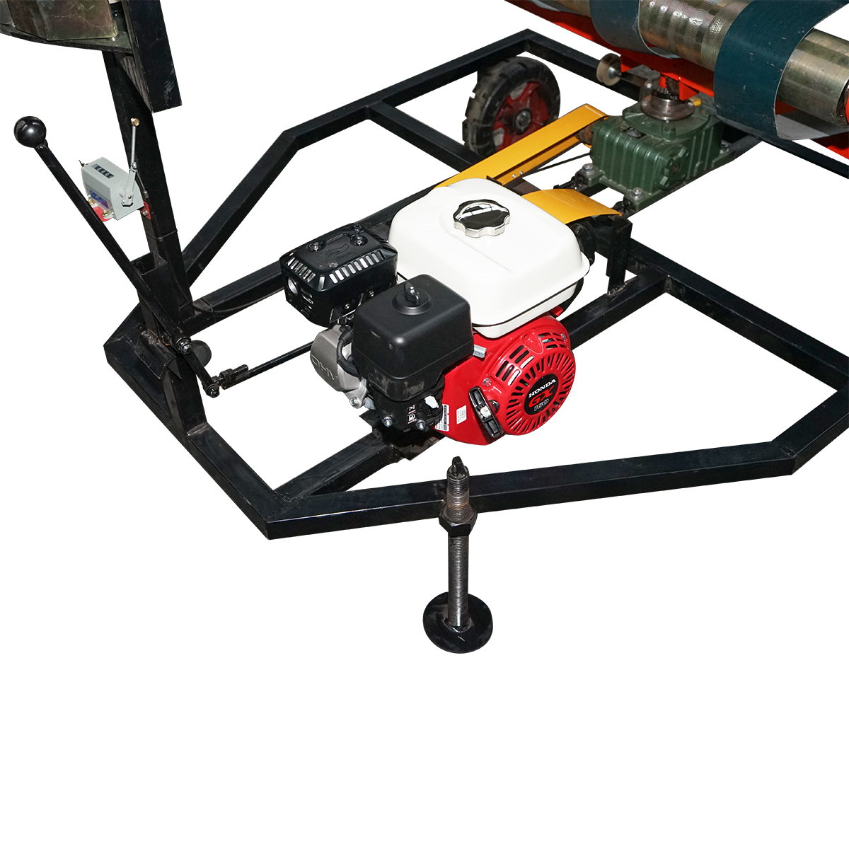 Masina infoliat baloti 500/610x700mm cu motor pe benzina HONDA GX160 4.8CP, pornire sfoara - imagine 8