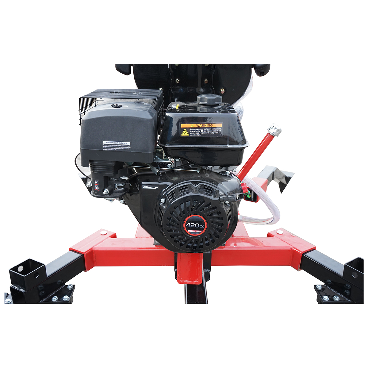 Mini excavator pentru ATV cu motor 15Cp, 420CC pe benzina remorcabil, rotire 360 grade - imagine 6