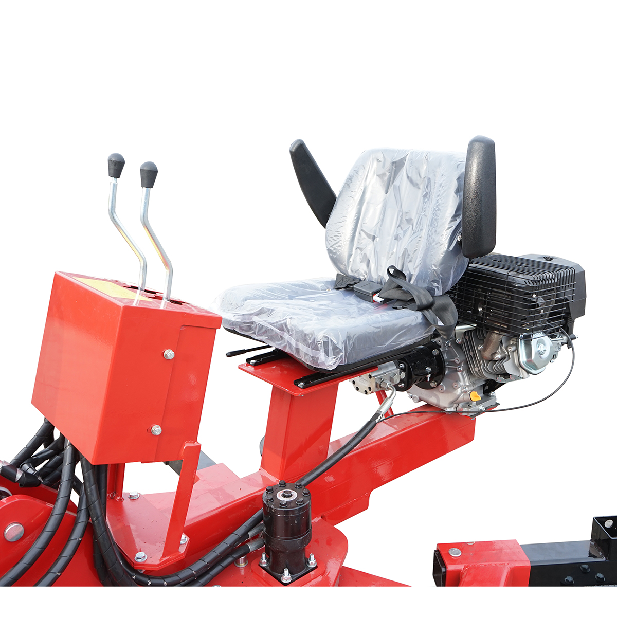 Mini excavator pentru ATV cu motor 15Cp, 420CC pe benzina remorcabil, rotire 360 grade - imagine 9