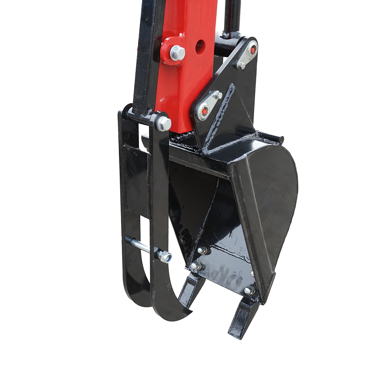 Mini excavator pentru ATV cu motor 15Cp, 420CC pe benzina remorcabil, rotire 360 grade - imagine 8