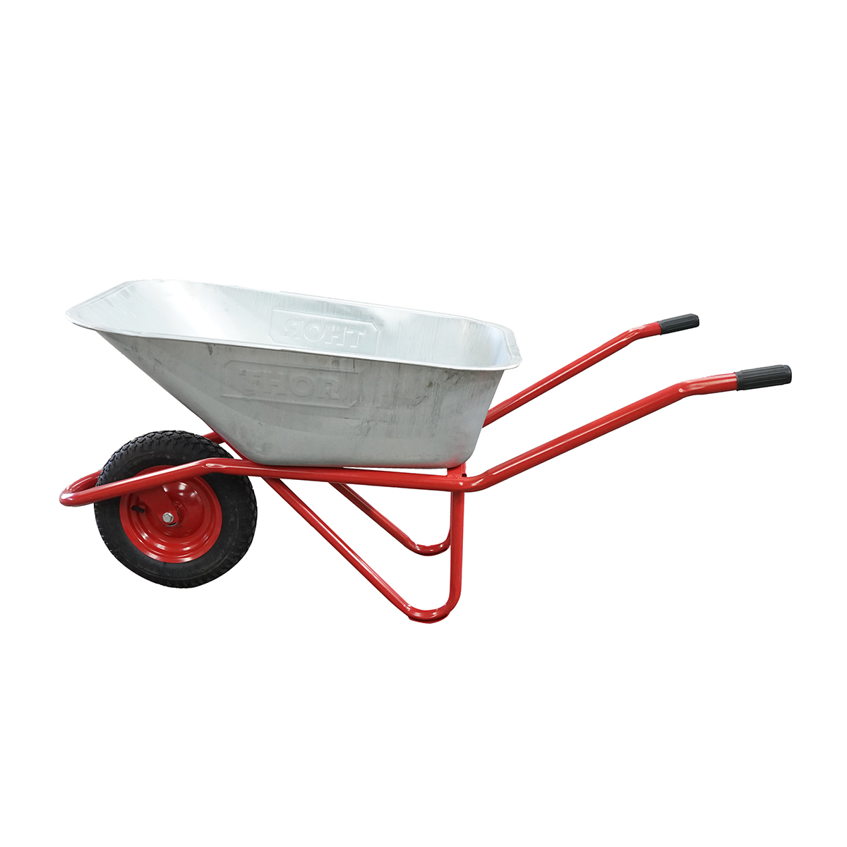 Roaba metalica 80L cu roata pneumatica 350/8 si cuva galvanizata 880x600x270mm Thor - imagine 4