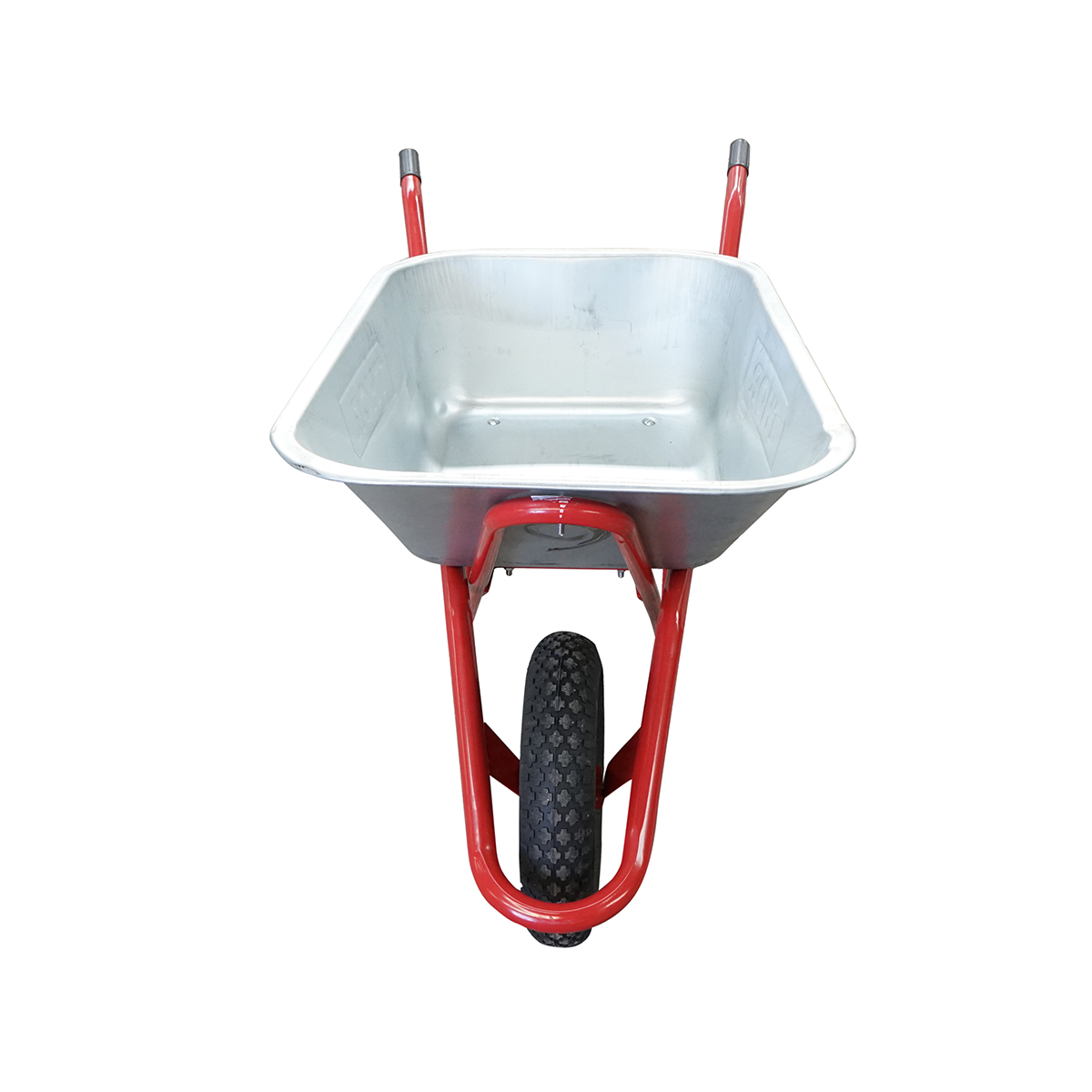 Roaba metalica 80L cu roata pneumatica 350/8 si cuva galvanizata 880x600x270mm Thor - imagine 2