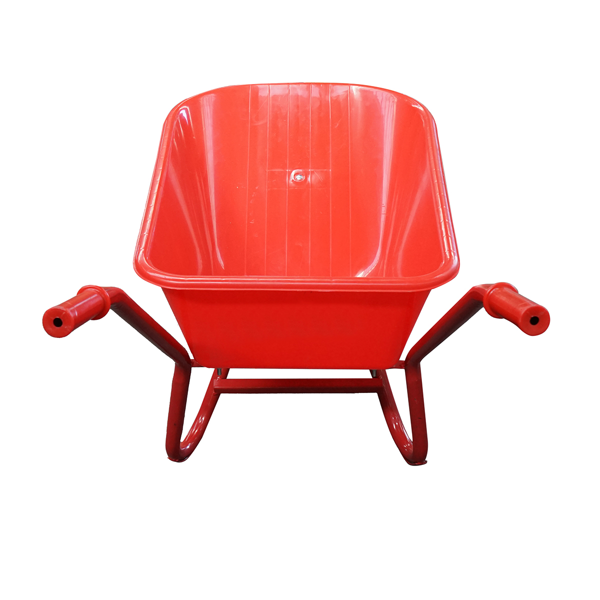 Roaba rosie 85L cu roata pneumatica 400/8, cadru metalic si cuva plastic 940x580x300mm Thor - imagine 4