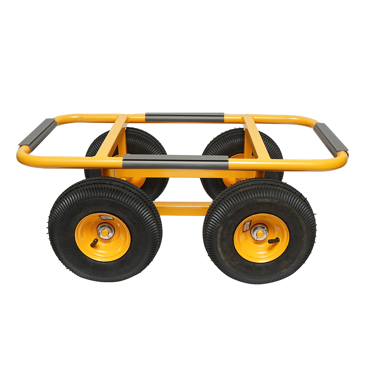 Carucior metalic 750x380mm cu roti pneumatice 250mm - imagine 4