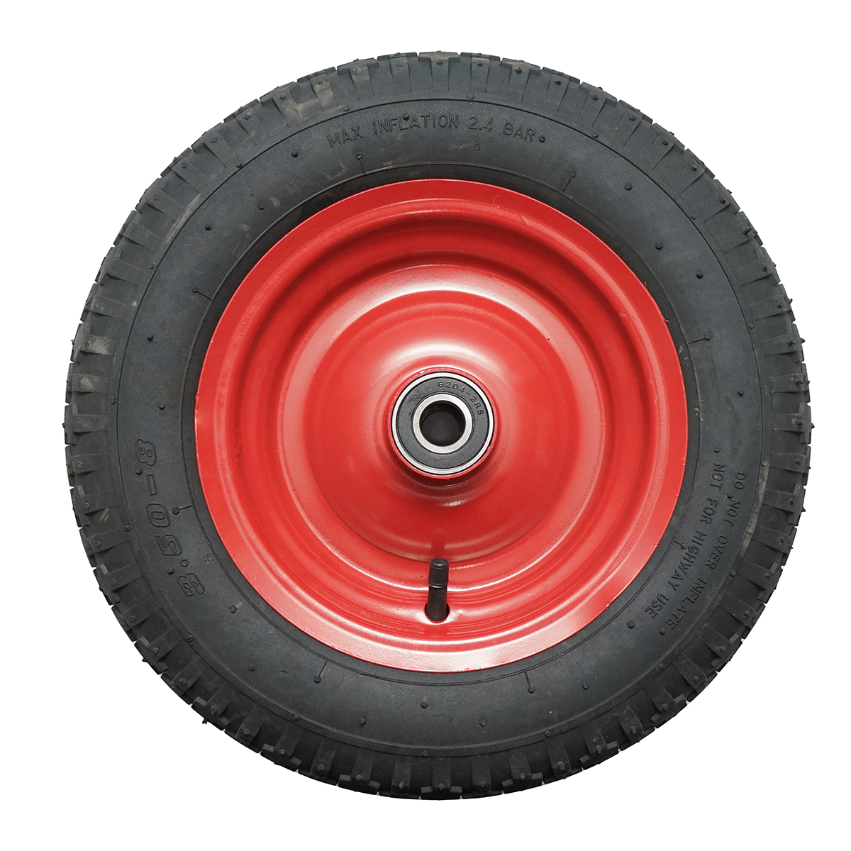 Roata roaba pneumatica 3.50-8 cu janta metal - imagine 2