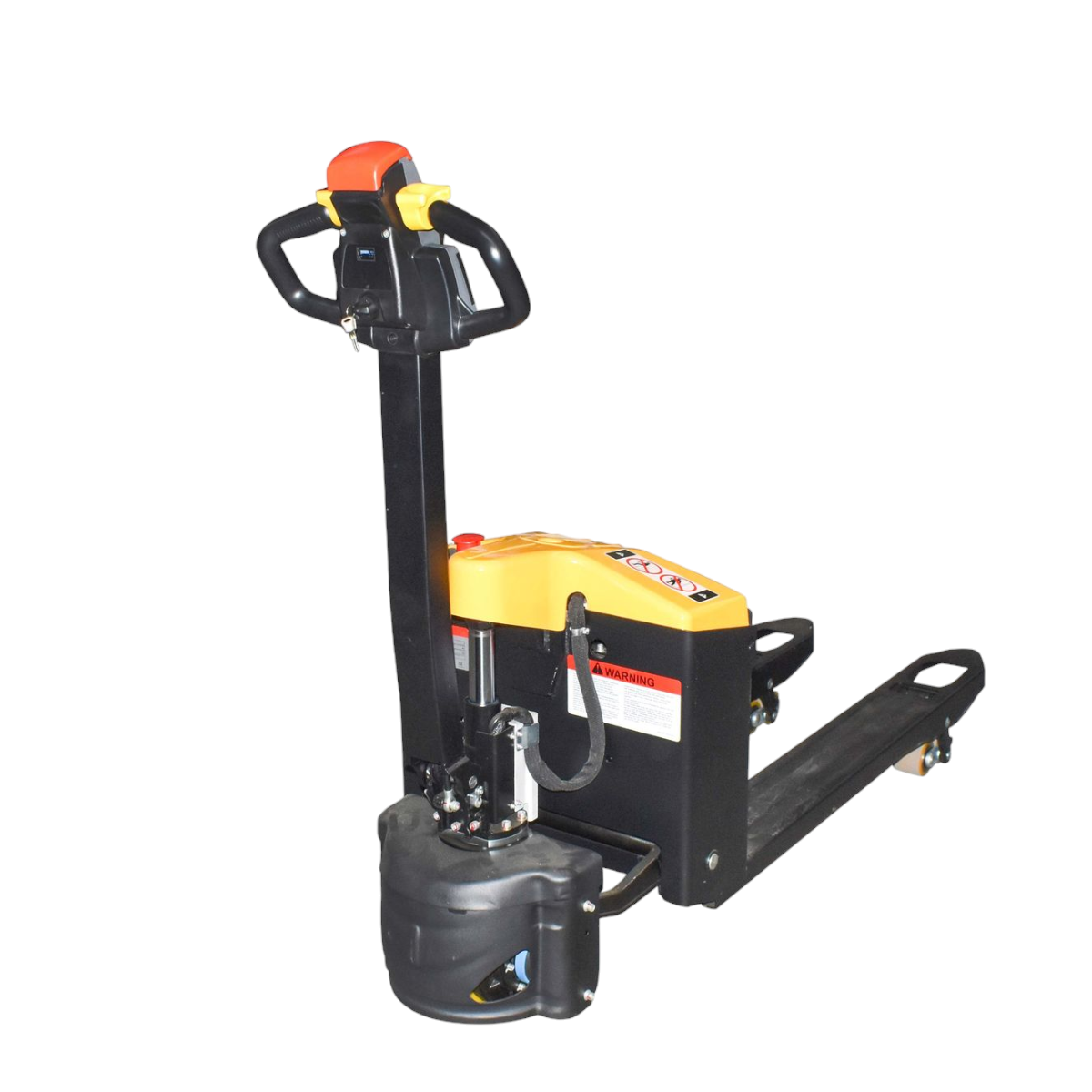 Transpalet electric 1.5T directie 0.65 kW, ridicare 0.84 kW, baterie 2x12V 55Ah 1150x560mm 162kg - imagine 2