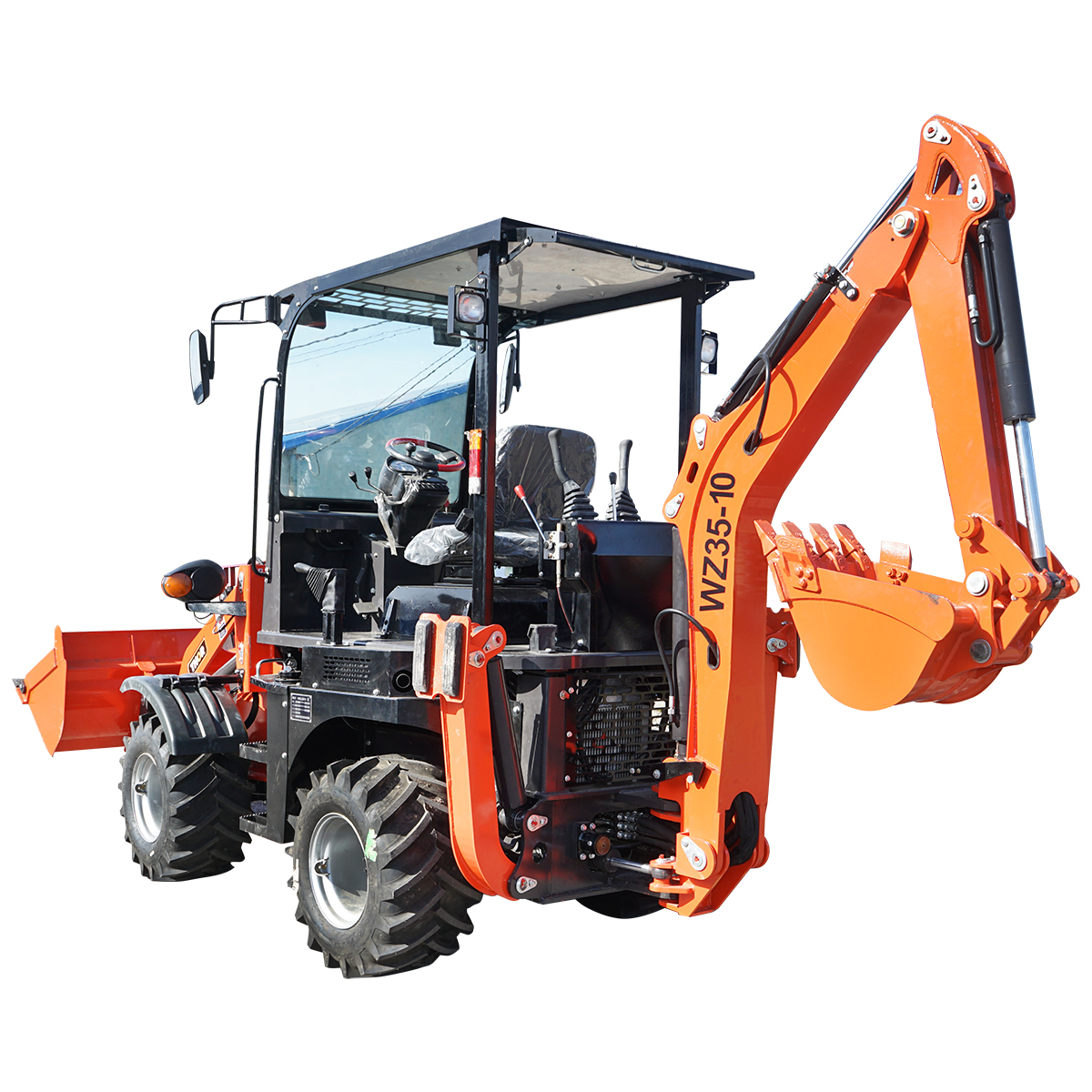 Buldoexcavator 3,5T, motor diesel 50CP, 2400RPM, 5600x1680x2730mm - imagine 3