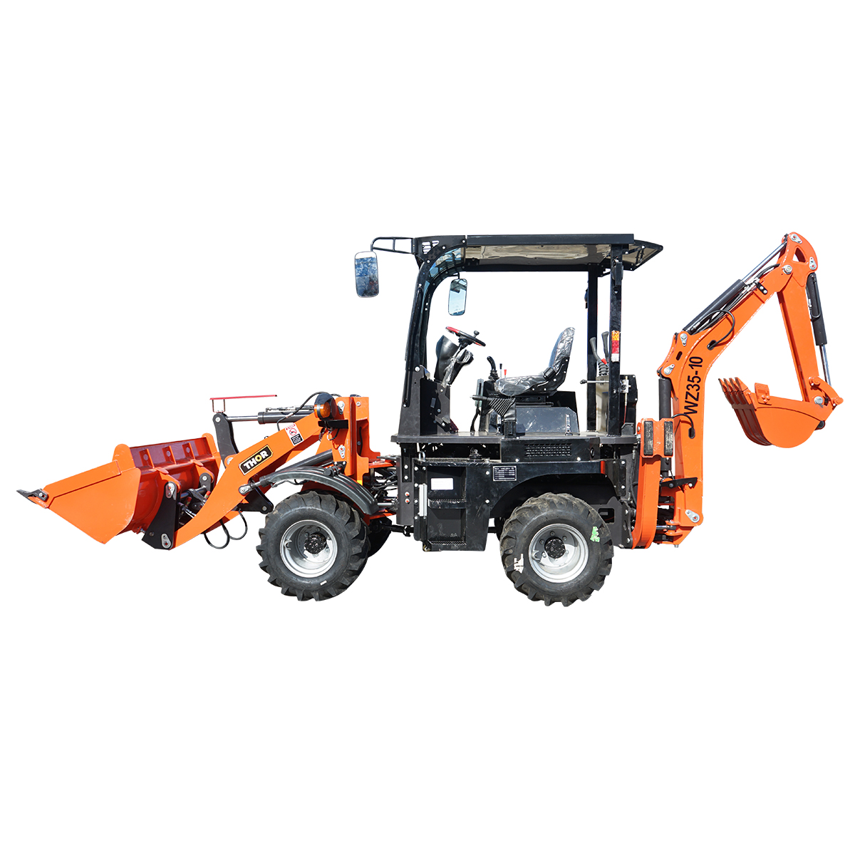 Buldoexcavator 3,5T, motor diesel 50CP, 2400RPM, 5600x1680x2730mm - imagine 2