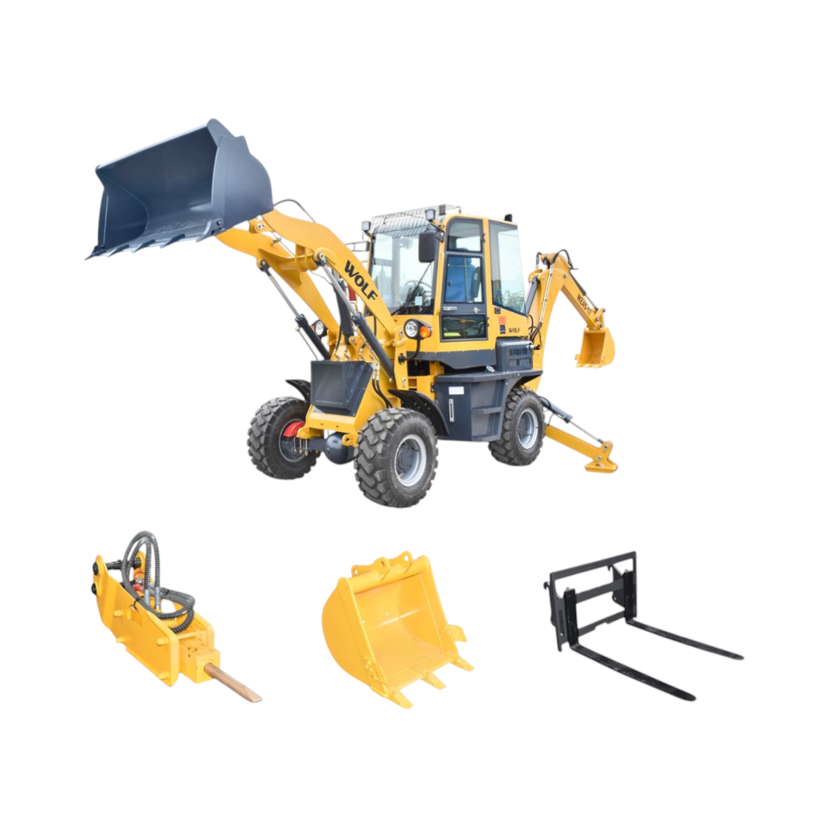 Buldoexcavator WOLF 1.6T, 52CP WZ45-17