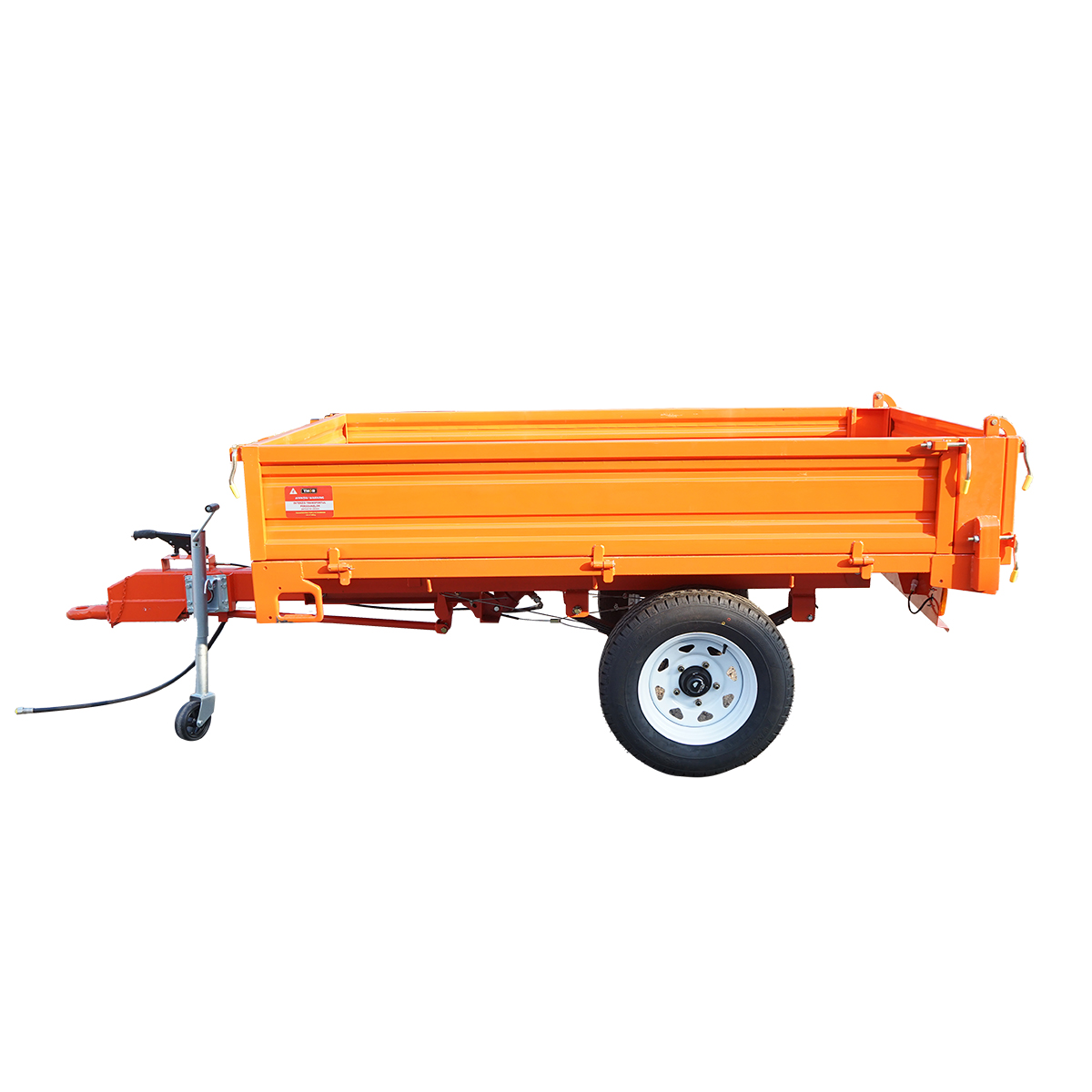 Remorca 1T basculabila cu instalatie electrica o singura osie si anvelope 185R14 - imagine 7