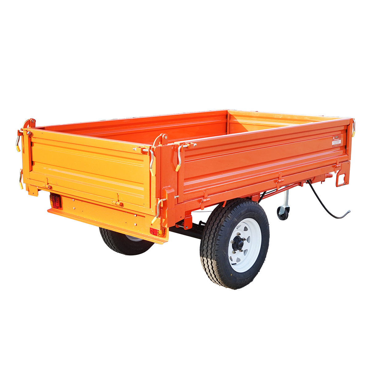 Remorca 1T basculabila cu instalatie electrica o singura osie si anvelope 185R14 - imagine 9