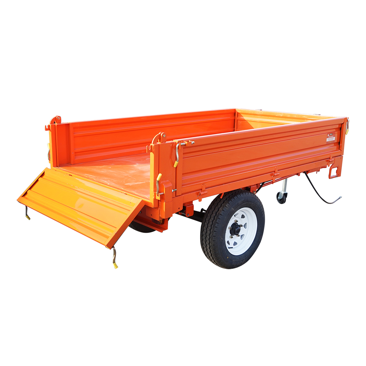 Remorca 1T basculabila cu instalatie electrica o singura osie si anvelope 185R14 - imagine 2