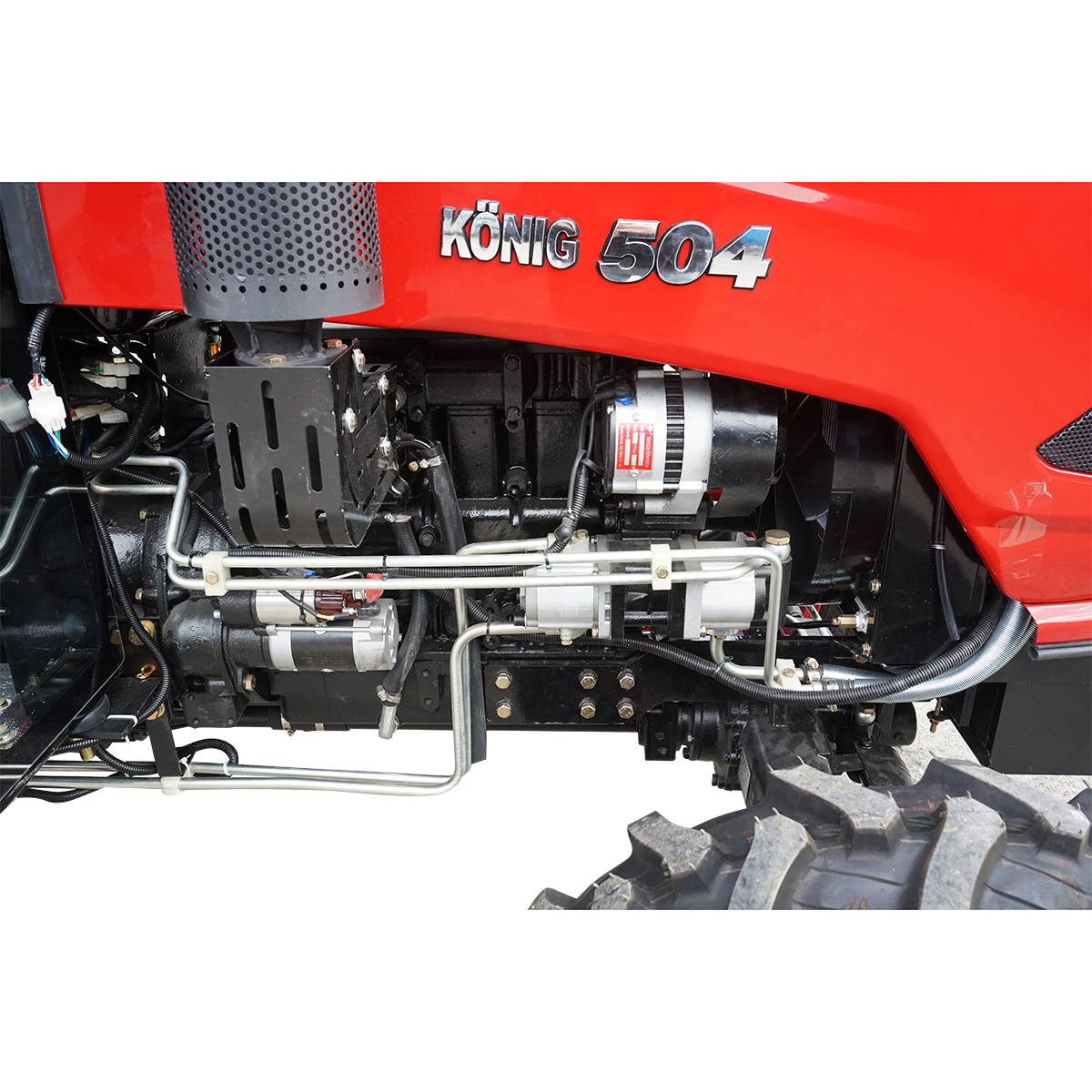 Tractor 4x4 cu cabina 50HP, motor YTO roti 6.50-16/11.2-24 seria 504 - imagine 4