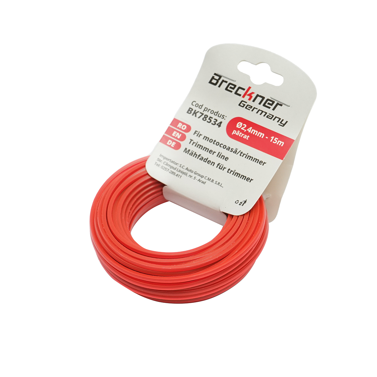 Fir patrat pentru motocoasa 2.4mmx15m Breckner Germany - imagine 2