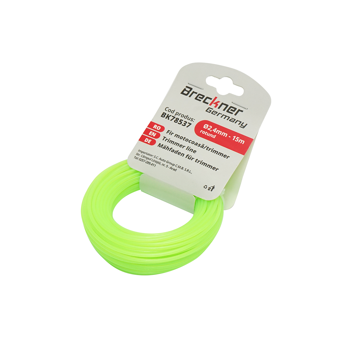 Fir rotund pentru motocoasa 2.4mmx15m Breckner Germany - imagine 2