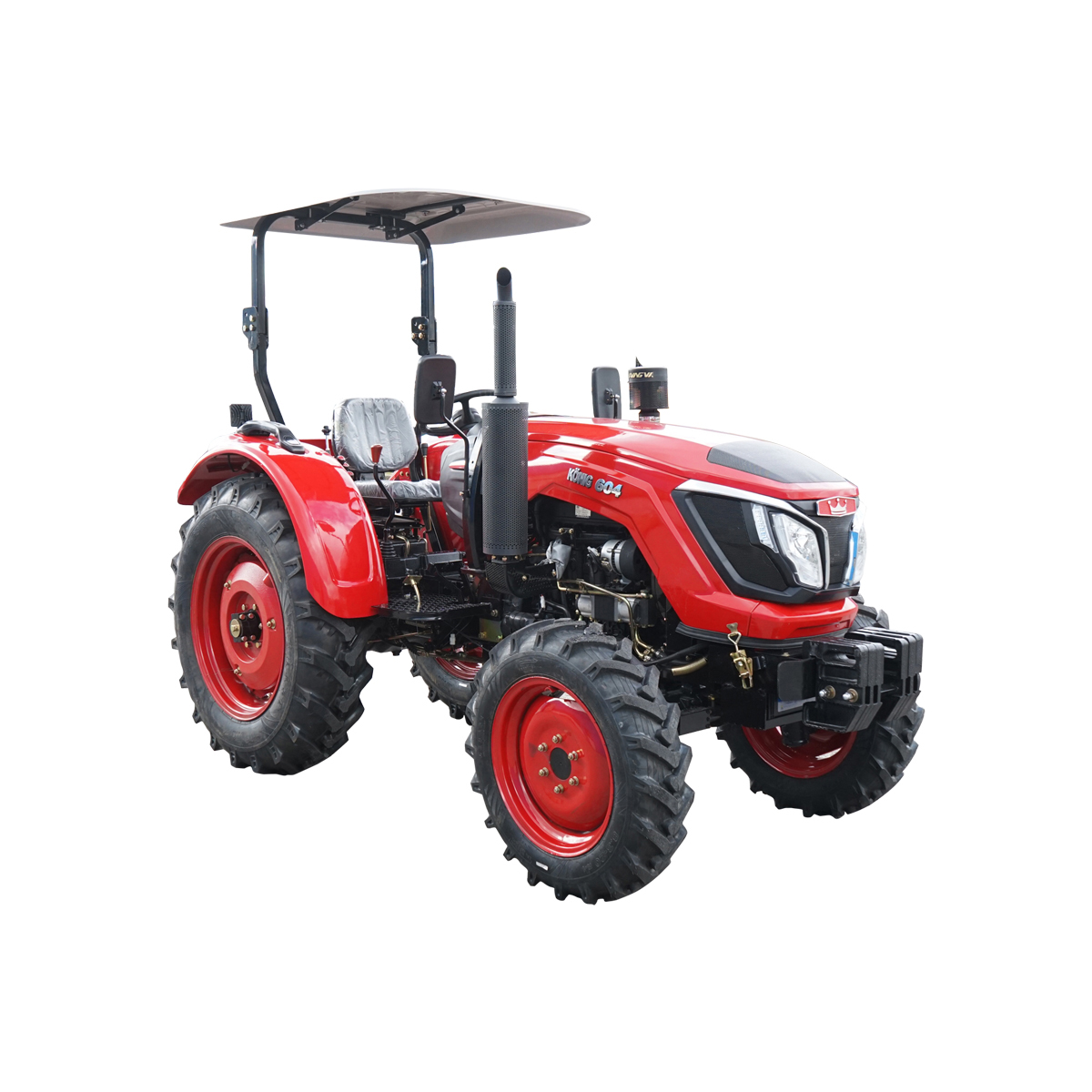 Tractor 60HP 4x4, rosu cu semicabina KONIG 604 - imagine 4