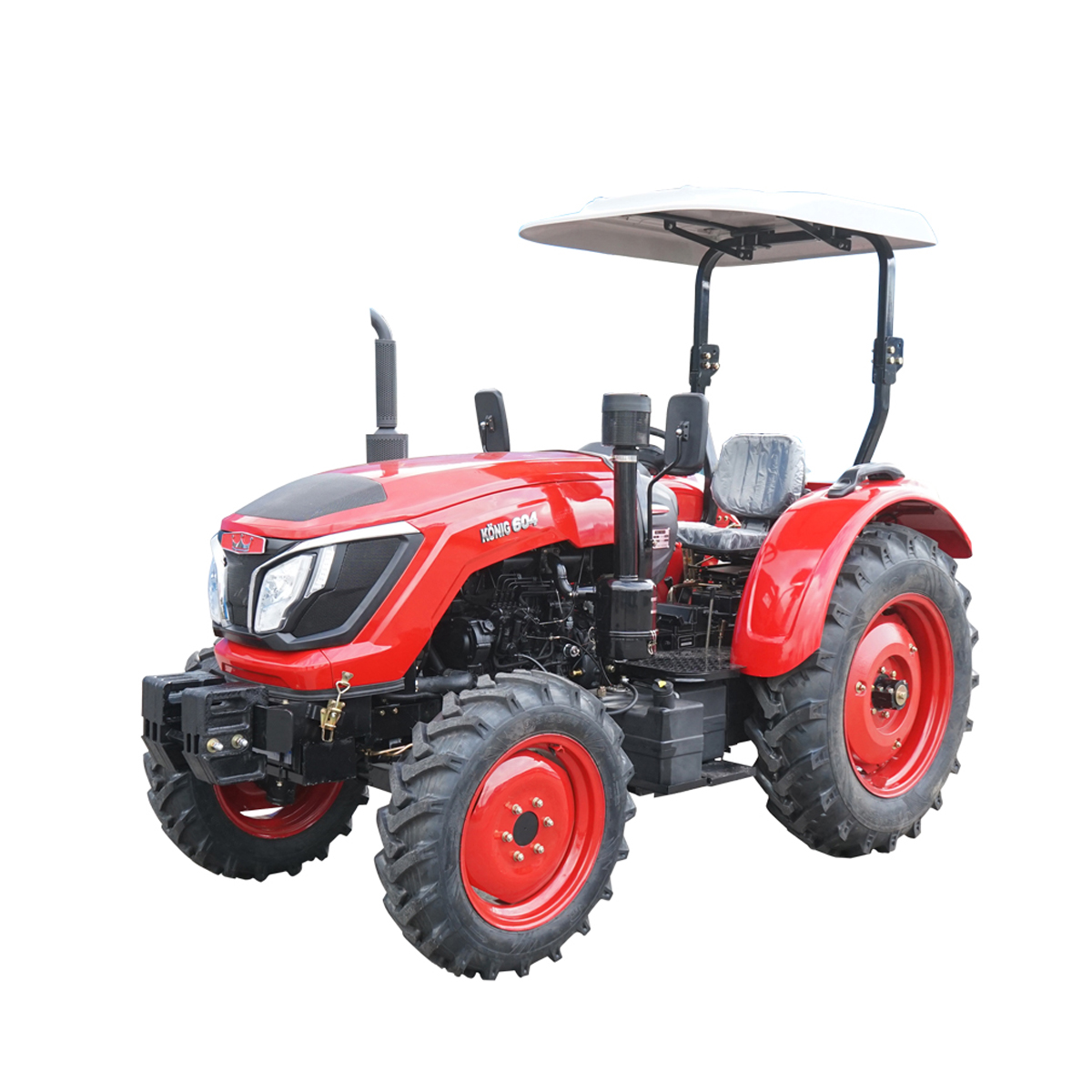 Tractor 60HP 4x4, rosu cu semicabina KONIG 604