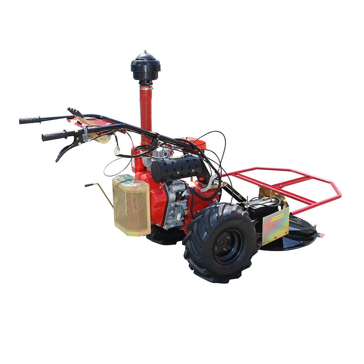 Motocositoare rotativa 950mm cu motor diesel si pornire electrica 1850x880x860mm - imagine 4