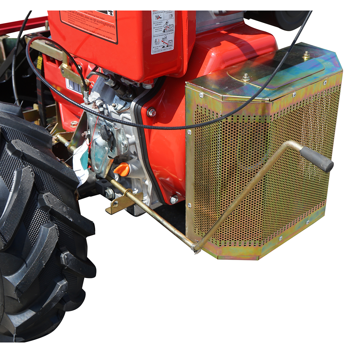 Motocositoare rotativa 950mm cu motor diesel si pornire electrica 1850x880x860mm - imagine 9