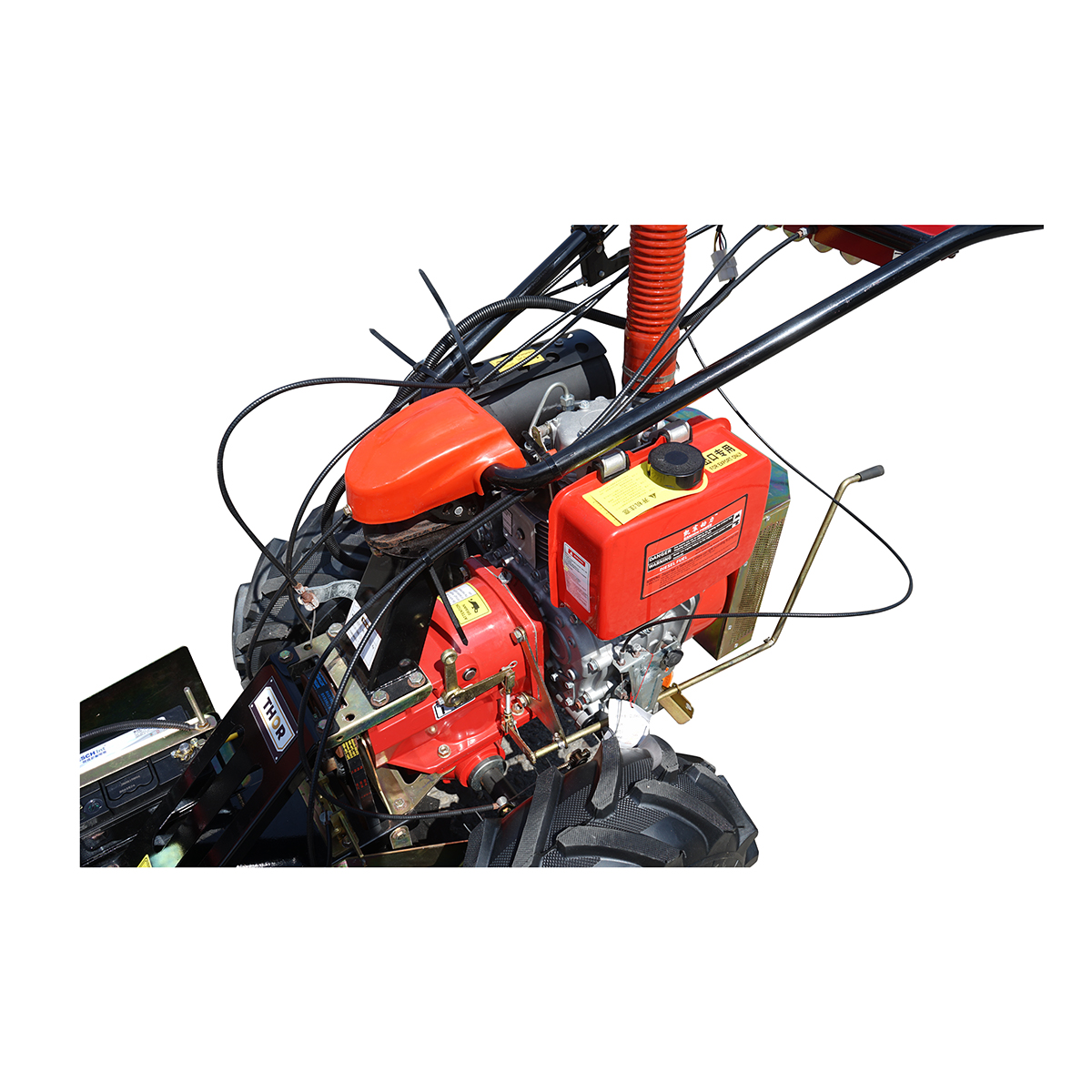 Motocositoare rotativa 950mm cu motor diesel si pornire electrica 1850x880x860mm - imagine 8