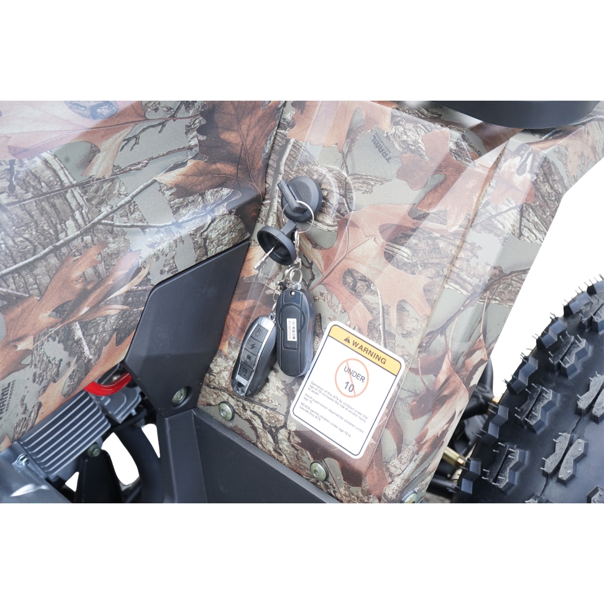 ATV 125cc, 7 CP, 4x2 cu pornire electrica SHARK 125 Camuflaj - imagine 12