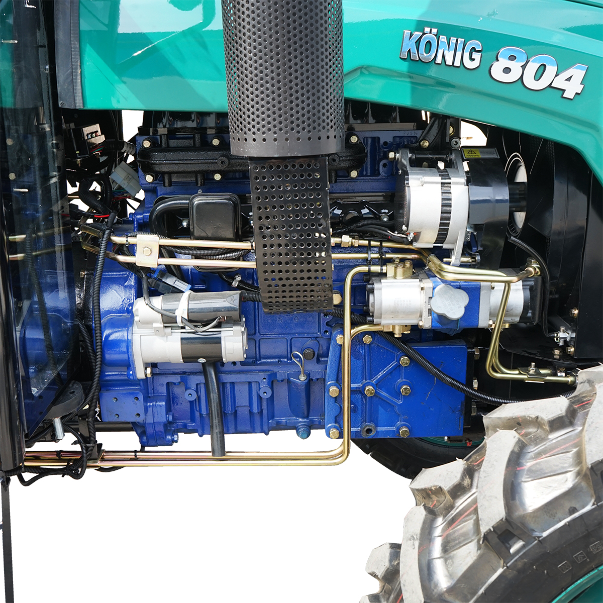 Tractor KONIG 804, 4x4, 80CP, cu cabina, roti 9.5-24/14.9-30 - imagine 3