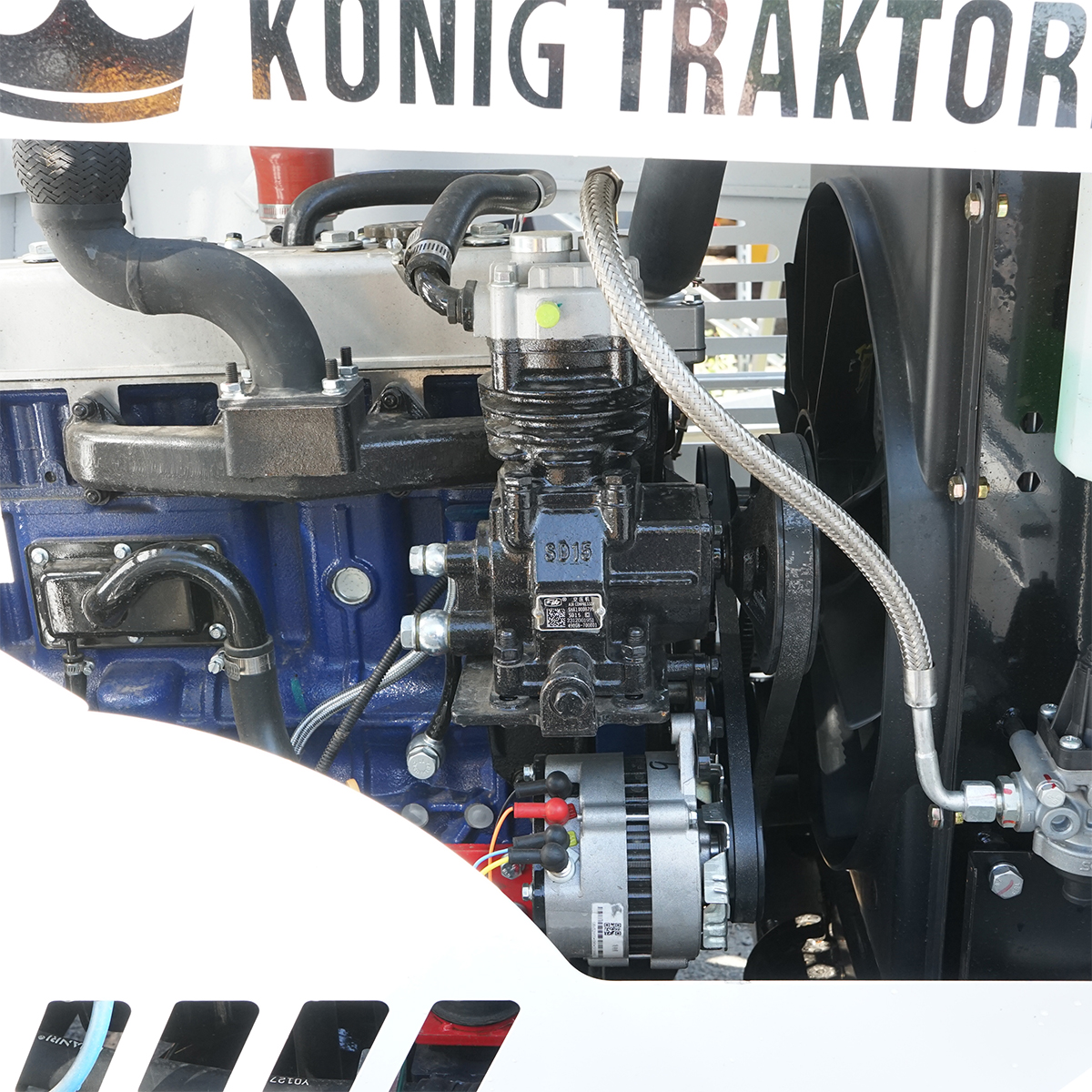 Incarcator frontal WOLA 1.2T, 4x4, 56CP, cupa 0.8m3 KONIG TRAKTOREN - imagine 10