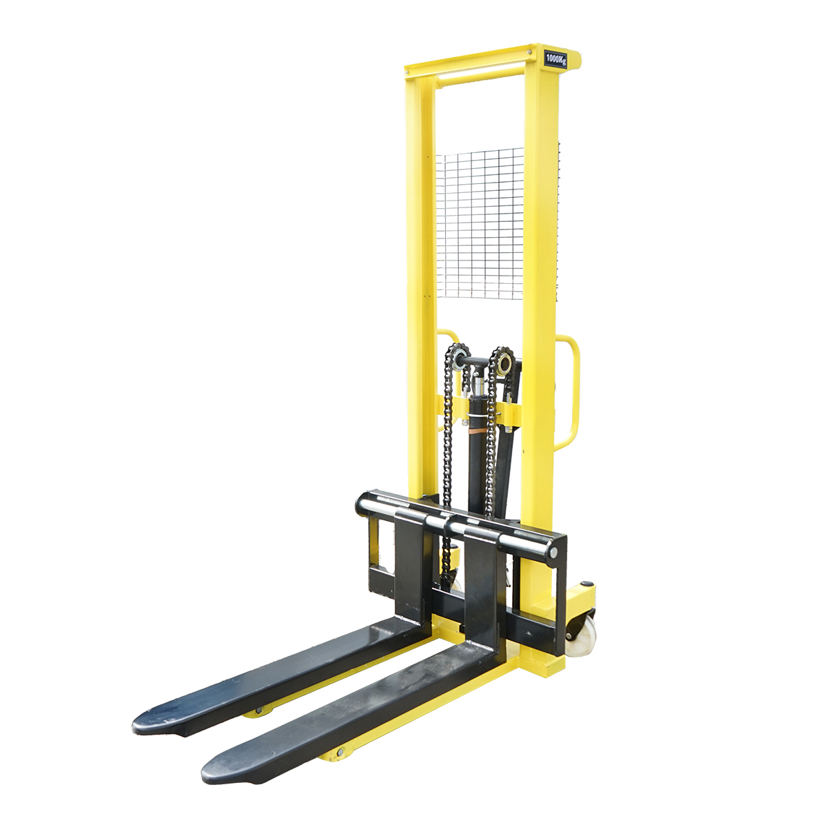 Transpalet manual cu sarcina maxima 1T inaltime maxima 1.6m