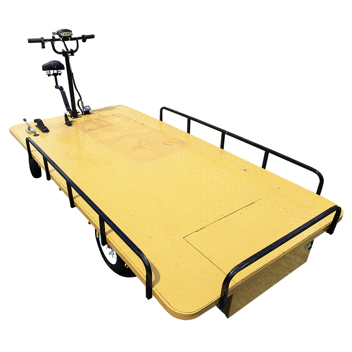 Carucior platforma electrica transport marfa 800W, 48V, 2.5x1.25m sarcina maxima 1000Kg THOR - imagine 4