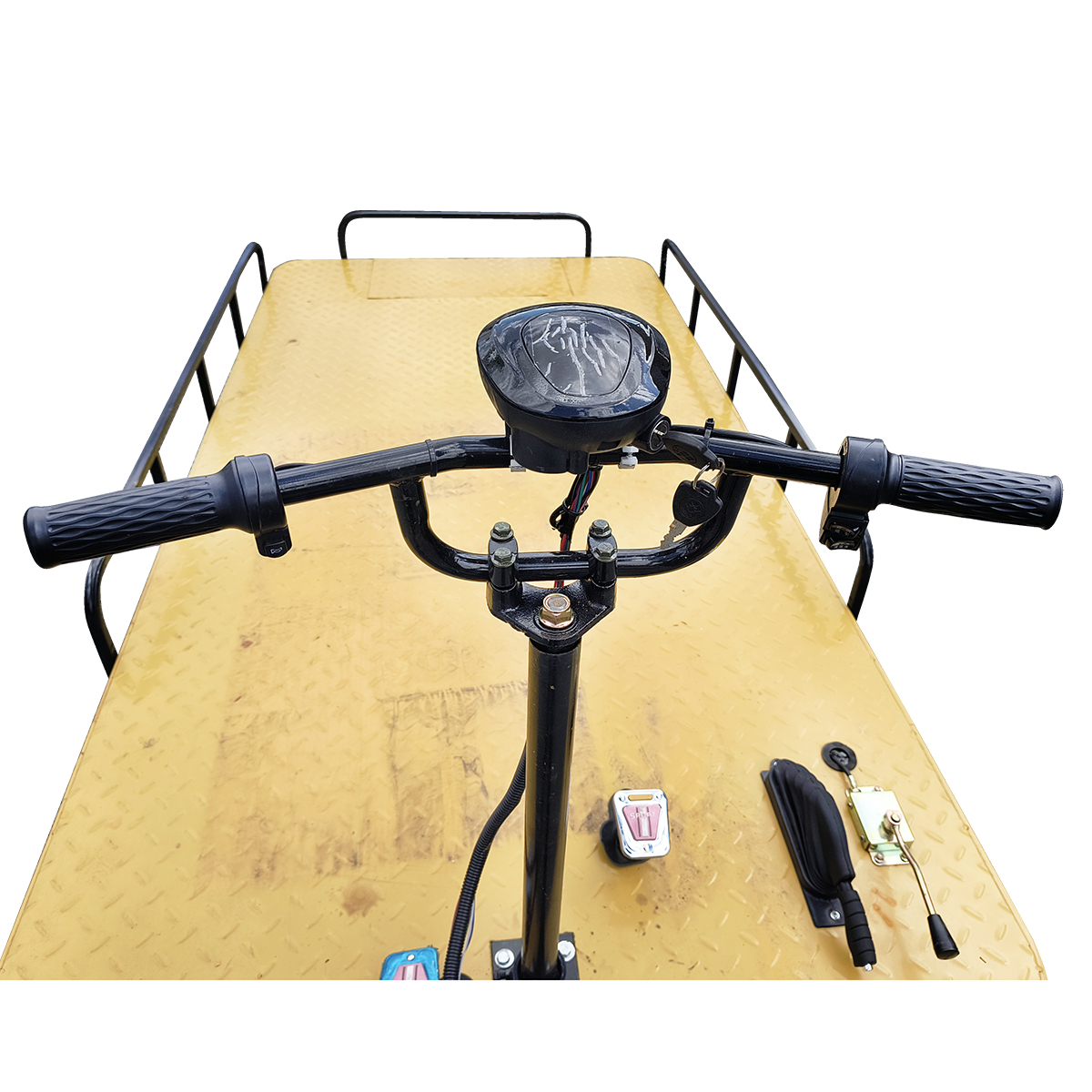 Carucior platforma electrica transport marfa 800W, 48V, 2.5x1.25m sarcina maxima 1000Kg THOR - imagine 7