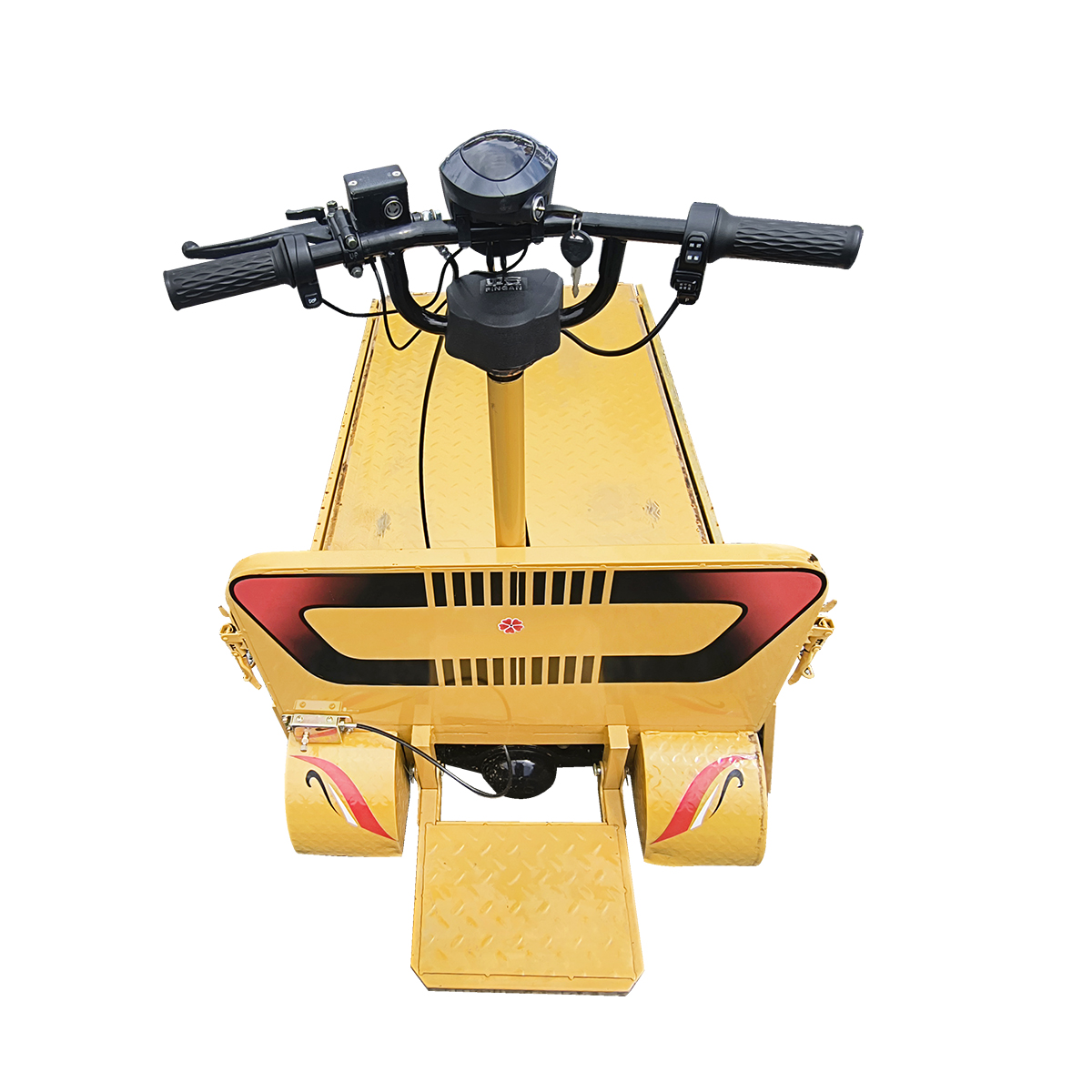 Carucior platforma electrica transport marfa cu obloane 800W, 48V, 1.5x0.8m sarcina maxima 800Kg THOR - imagine 6