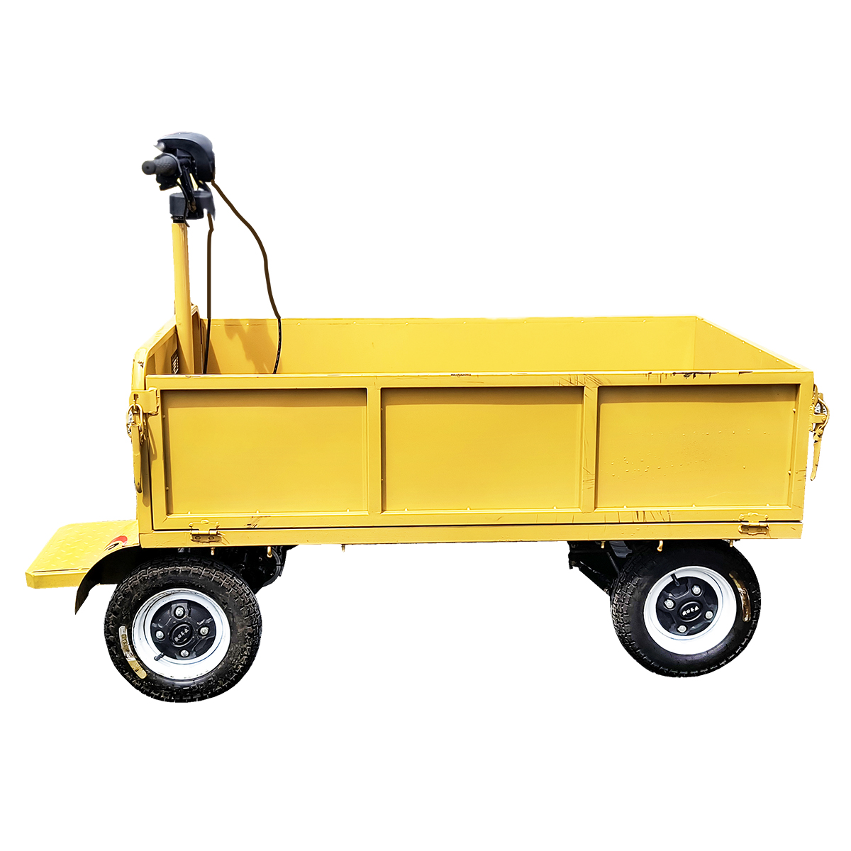 Carucior platforma electrica transport marfa cu obloane 800W, 48V, 1.5x0.8m sarcina maxima 800Kg THOR - imagine 4