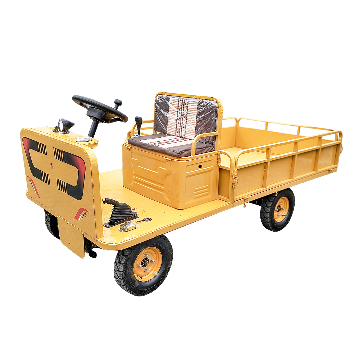 Carucior platforma electrica transport marfa cu bancheta 800W, 48V, 2.5x1.25m sarcina maxima 800Kg THOR - imagine 2