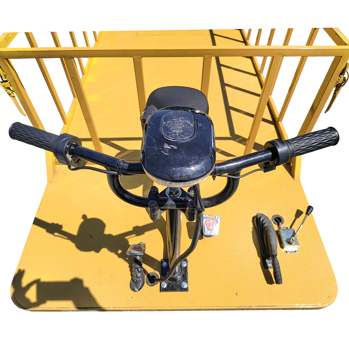 Carucior platforma electrica transport marfa 800W, 40V, 2.5x1.25m sarcina maxima 1000Kg THOR - imagine 6