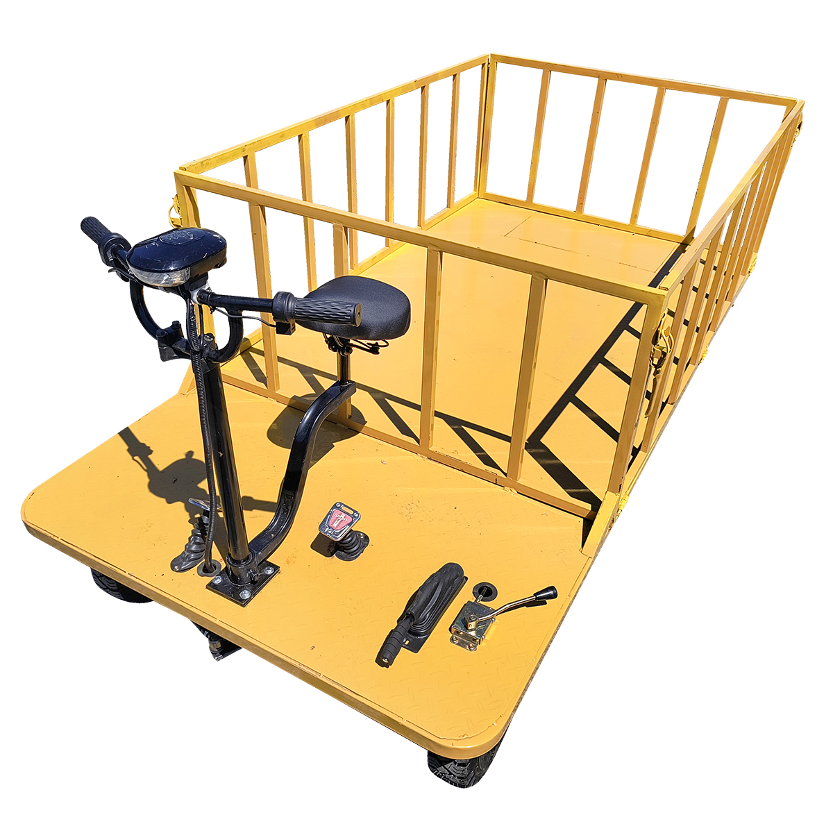 Carucior platforma electrica transport marfa 800W, 40V, 2.5x1.25m sarcina maxima 1000Kg THOR - imagine 10