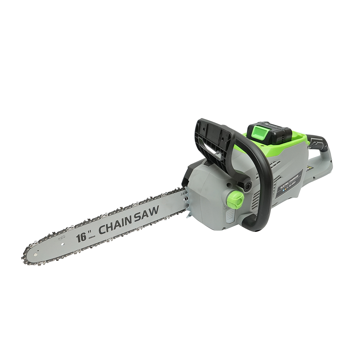 Drujba electrica cu acumulator 40V, 2Ah, 1440W, lama 16 inch (400mm), turatie 11000rpm