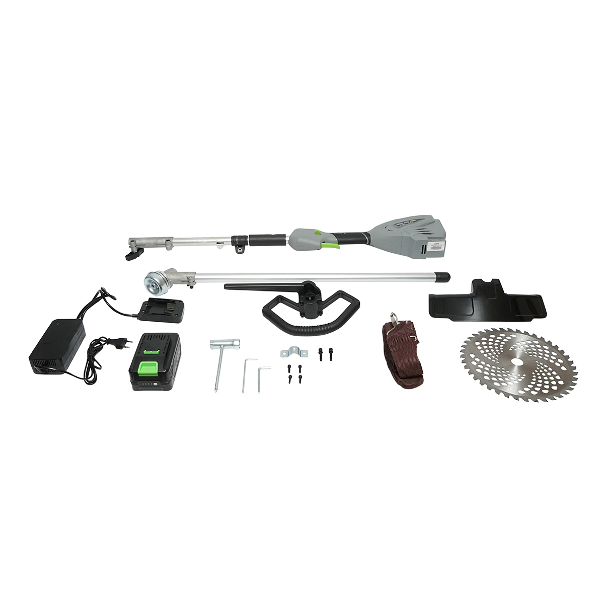 Motocoasa electrica multifunctionala 1500W, acumulator 40V/2Ah, 3 trepte viteza 6000-8000 r/min accesorii incluse - imagine 3