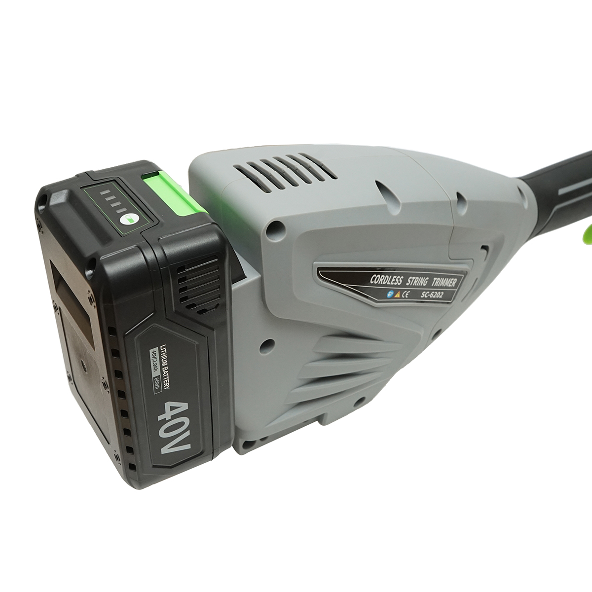 Motocoasa electrica multifunctionala 1500W, acumulator 40V/2Ah, 3 trepte viteza 6000-8000 r/min accesorii incluse - imagine 7