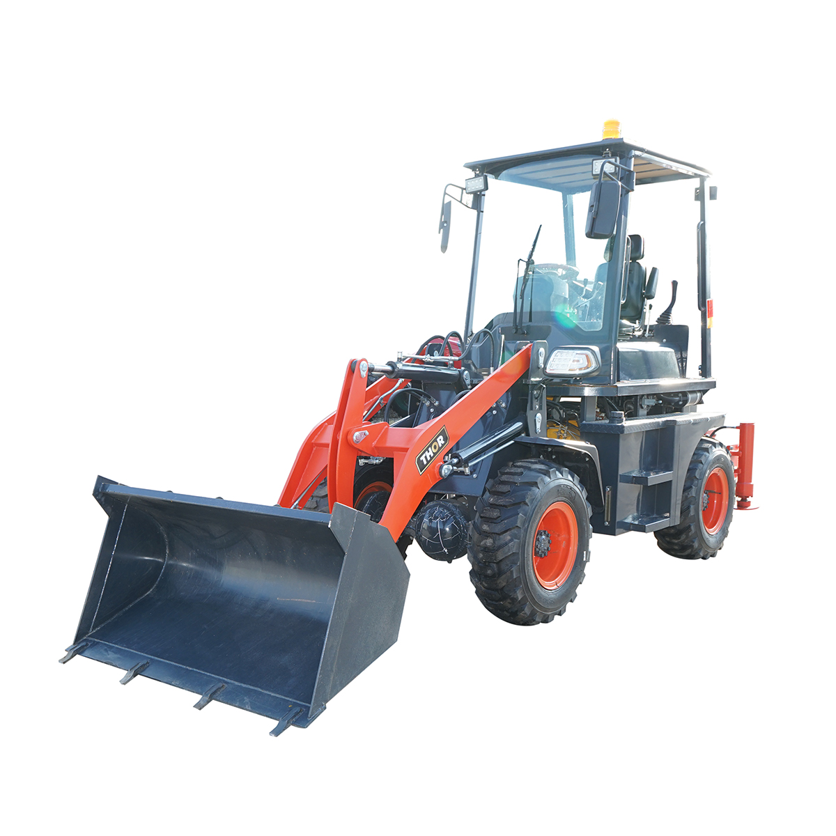 Buldoexcavator 3.5T, motor diesel 50CP 4500x1550x2600mm THOR