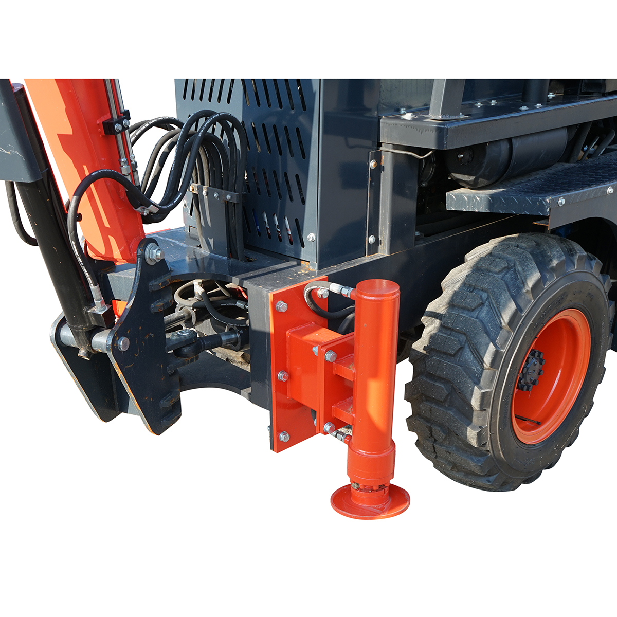 Buldoexcavator 3.5T, motor diesel 50CP 4500x1550x2600mm THOR - imagine 8