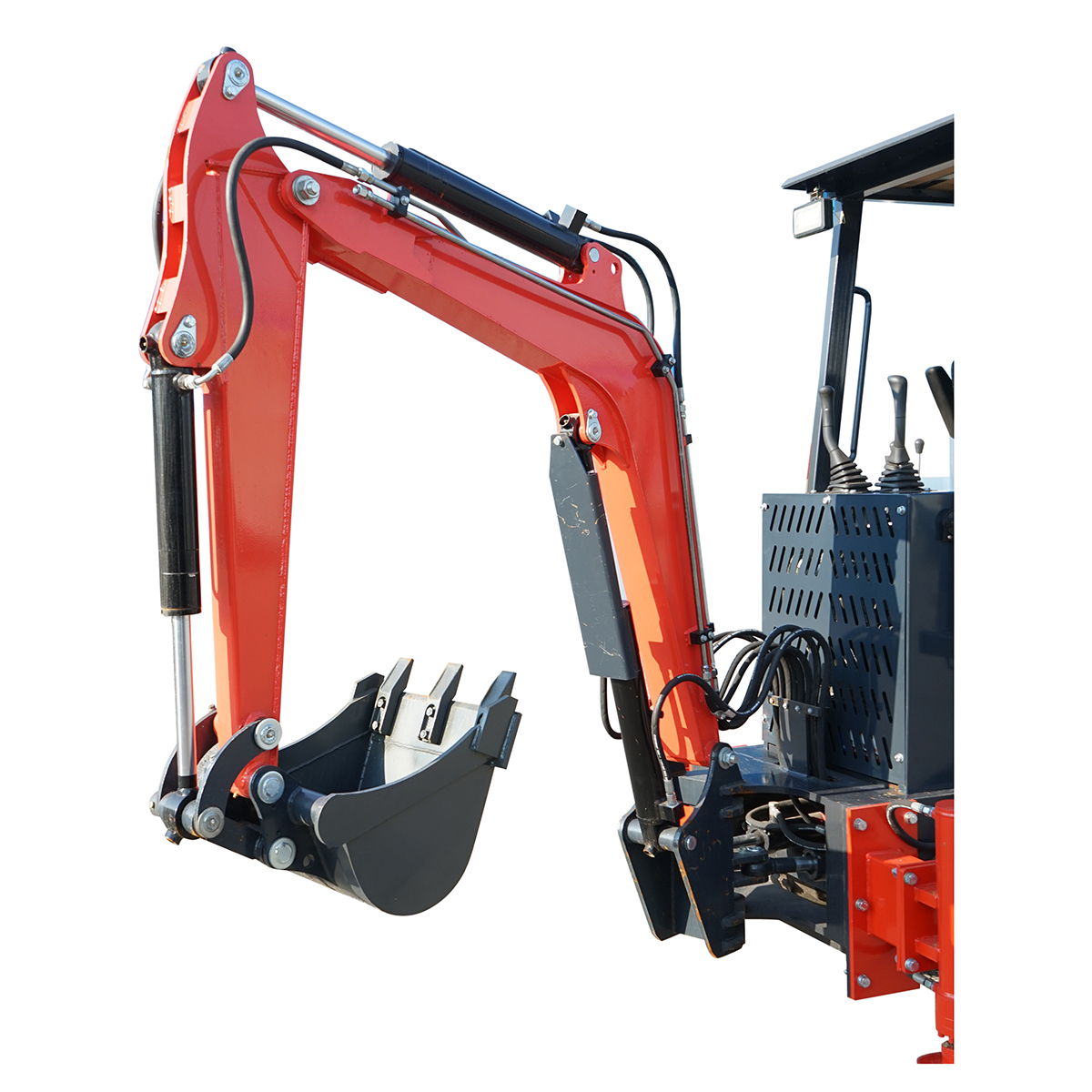 Buldoexcavator 3.5T, motor diesel 50CP 4500x1550x2600mm THOR - imagine 7
