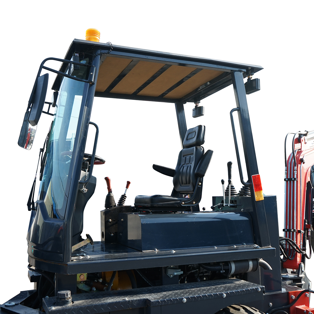 Buldoexcavator 3.5T, motor diesel 50CP 4500x1550x2600mm THOR - imagine 9